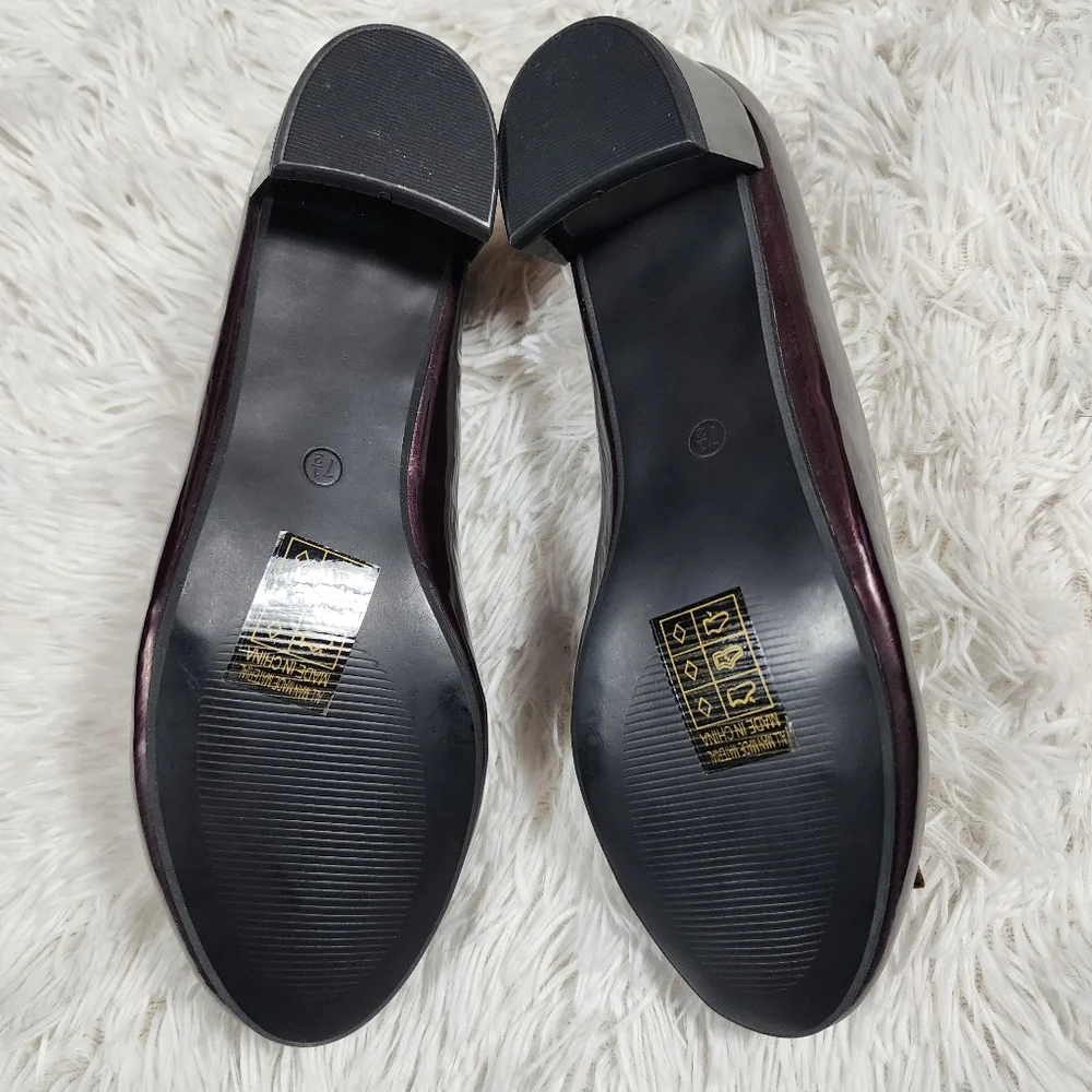 Lady Godiva Shiny Brown Heels 7.5 - Picture 7 of 14